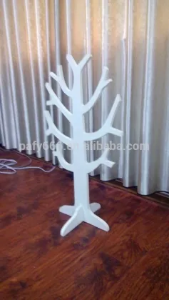 White wooden coat tree prosperity tentacles