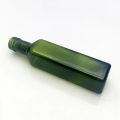 زجاجة زيت زيت الزيتون الأخضر مربعة مربعة