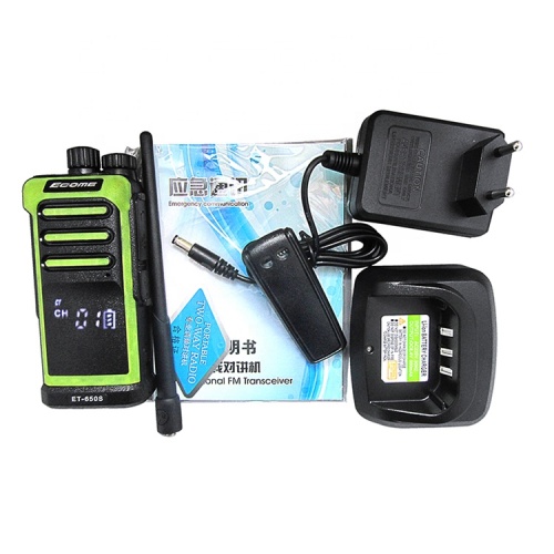 Ecome ET-650S long distance ptt FM waterproof walkie talkie