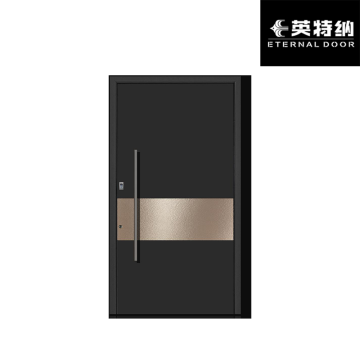Modern Light Industry Aluminum Panel Door for Villa