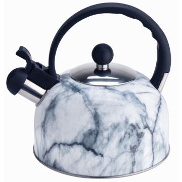 Kettle de silbido de color de mármol de piedra 2L