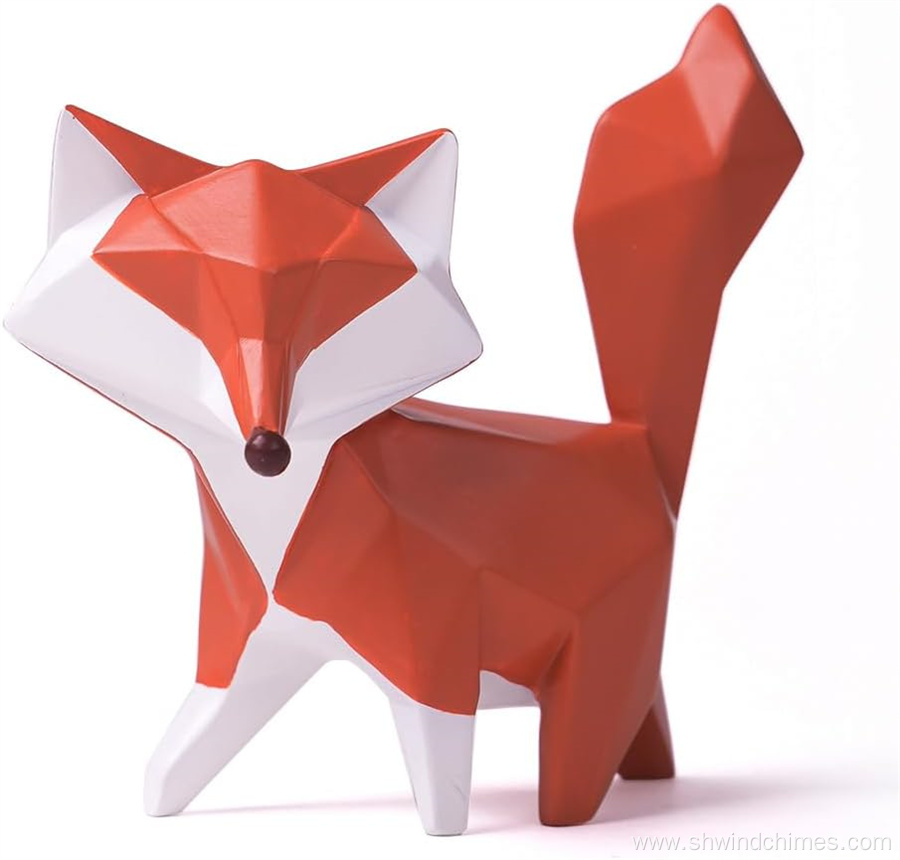 Modern Fox Figurine Statue Gift and Home Decor Sculpture