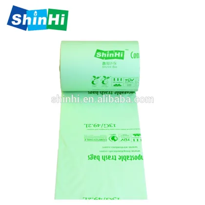 Biodegradable compostable  bags bin bag customized