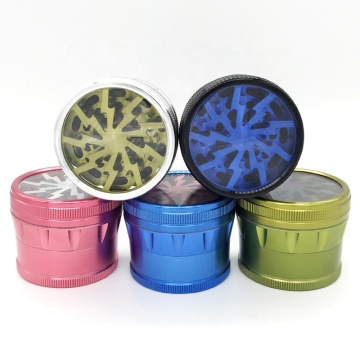 63mm 4 layers  high quality cylindrical unique shaped Spice Crusher Herb Grinder