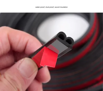 Automobile sound insulation B shape sealing strip