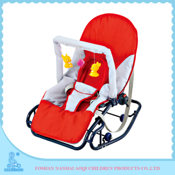 312 New Style Mild Steel Frame Material Adjustable Baby Rocker Bouncer