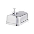 Easy Cleaning 300ml Manual Chrome Hand Sanitizer Liquid Lotion Soap Dispenser for Family Bathroom Kitchen