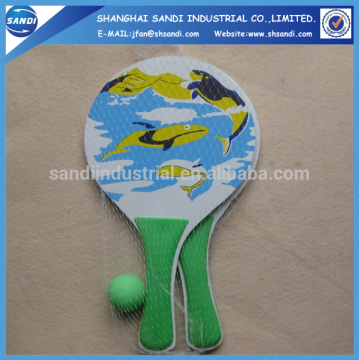 wholesale customized wooden beach tennis racket