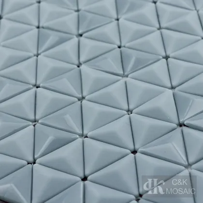 Wall art triangle glass tiles