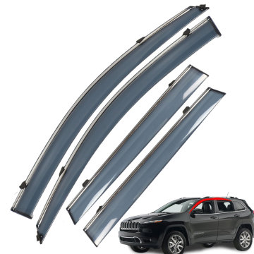 PMMA Window Rain Visor for Jeep Cherokee 2011-2016