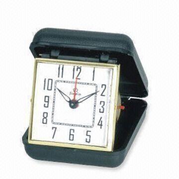 Metal Case Alarm Clock, Measures 7.3 x 3.81 x 7.3cm, Customized Logos are Accepted