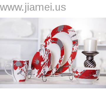 The Porcelain dinnerware for decal color