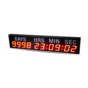 Reloj de cuenta regresiva de la pared digital de LED rojo personalizable