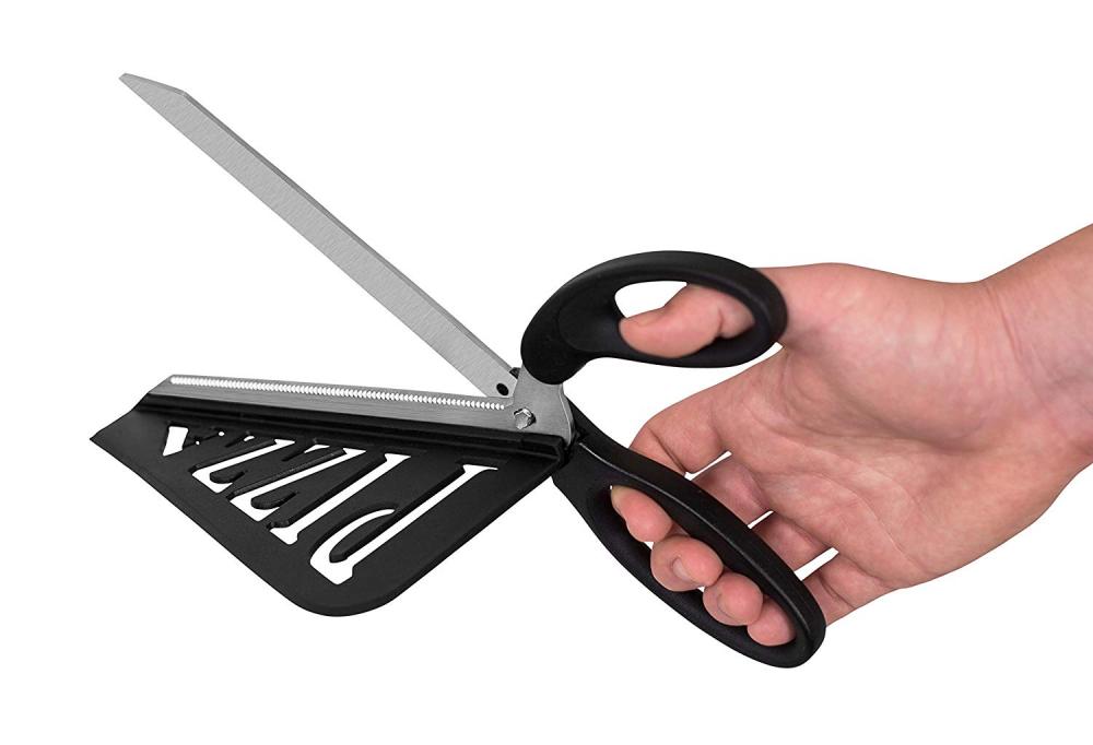 2 em 1 Multifunction Pizza Scissors Cutter