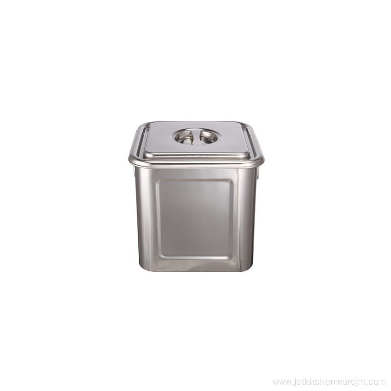 Stainless Steel Square Soup Barrel