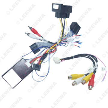 16pin Android Radio Stereo Wiring Harness for Volkswagen Touareg (02~10) with Canbus/Optical Fiber Box