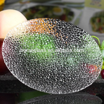 2017 Best selling household clear glassware plate made in China