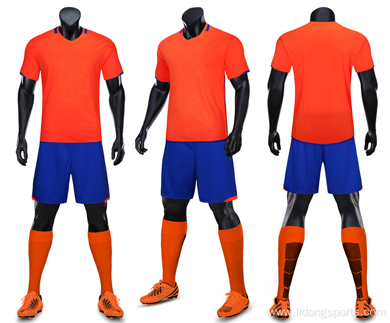 Breathable Football Soccer Uniform Set Custom Soccer Wear