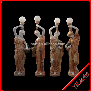 Garden Woman Marble Lamp Statue YL-R135