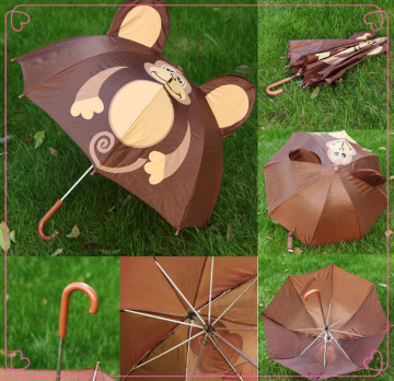 Monkey design children cartoon umbrella