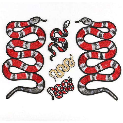 Big Snake Toy Embroidery DIY Patches Clothing Applique