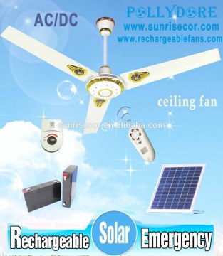 Ceiling Fan Rechargeable Ceiling Solar fan with light and Remote control PLD-8