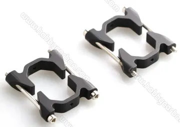 U/O shape aluminum tube clamps connect with bolts