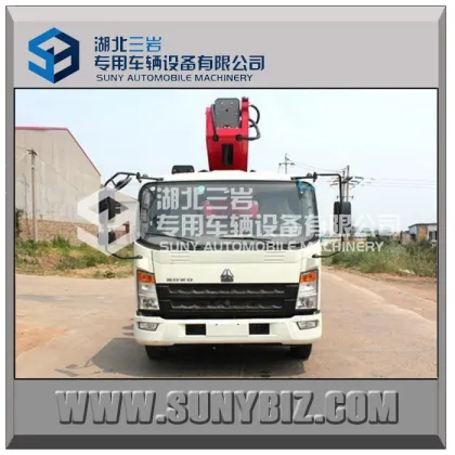 HOWO 4X2 Aerial Platform truck mounted aerial work platform bucket truck