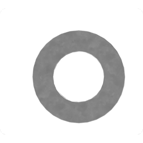 Gasket for turbocharger piping on Caterpillar AD45B underground articulated truck 216-0245 / 2160245