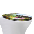 Duroplast Soft Close Toilet Seat in bamboo pattern