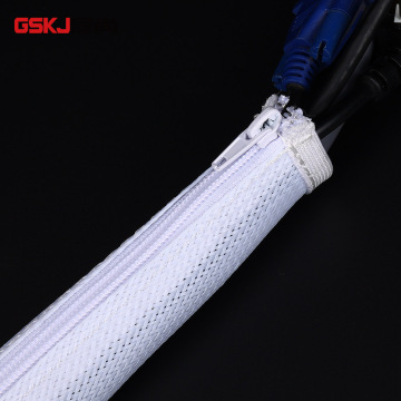 Napapalawak na Zipper Braided Cable Sleeve
