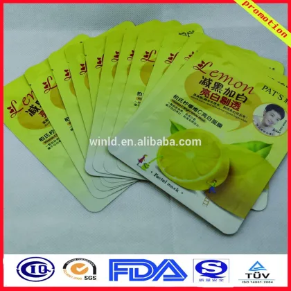 facial mask pouches