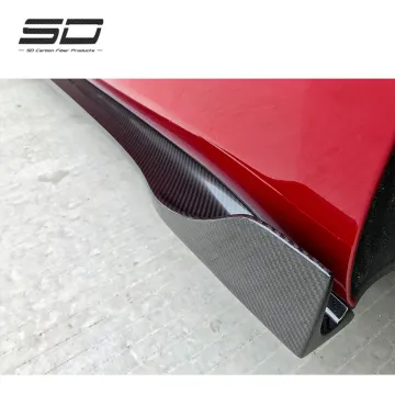 V-Style Dry Carbon Fiber Side Skirt Kit for Tesla Model 3