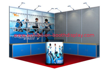 Custom Modular Exhibition Displays , 10x10 Tension Fabric Trade Show Booth