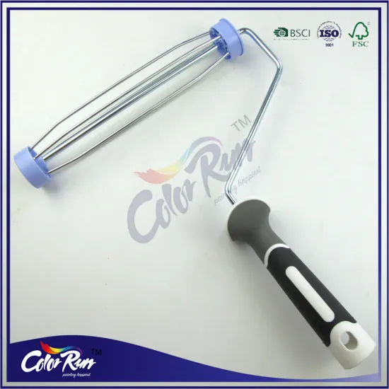 ColorRun hot sale US two color plastic handle bird cage type paint roller frame