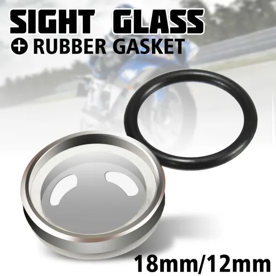2/4/10pcs 18mm 12mm Master Brake Cylinder Reservoir Sight Glass Gasket Motorcycle Dirt Bike For Honda/Suzuki/Kawasaki/Harley