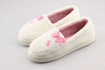 ladies microtowelling enclosed back slipper