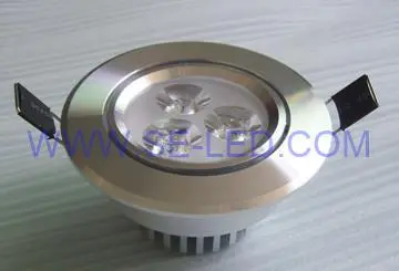 3W Epistar Dimmable Lampara empotrada LED