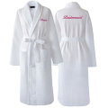 Luxury Embroidered Hotel Couple Waffle Bathrobe