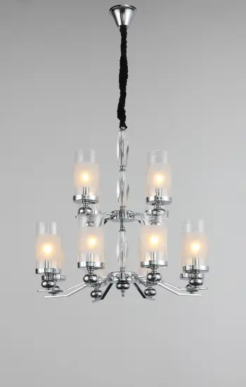 Modern Indoor Restaurant Minimalism Iron Chandelier