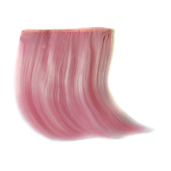 Mengyun Colored Straight Synthetic Hair Bangs Extensions: Realistic Looking Side-Swept Fringe