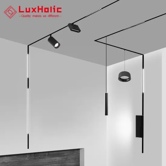 Modern Creative Recessed Surface Suspend LED Module Spotlights with Track Rail and Magnetic Lighting (100Lm/W, DC24V)