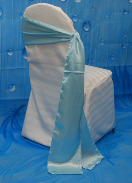 Sky Blue Satin Sash