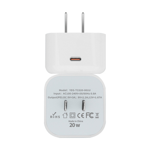 UK Plug 20W Type-C Wall Charger Power Adapter