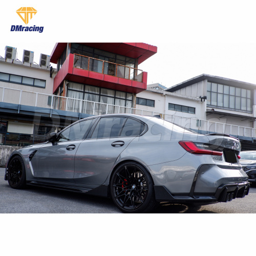 PT Style Dry Carbon Fiber Rear Side Splitter for BMW M3/M4 G8X/G80/G82/G83 2019-2023