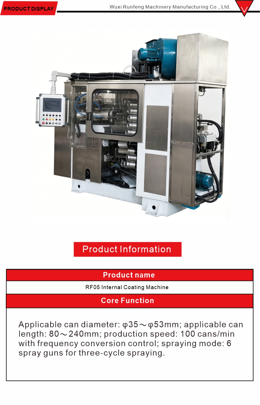Coating Machine For Workpiece Interior