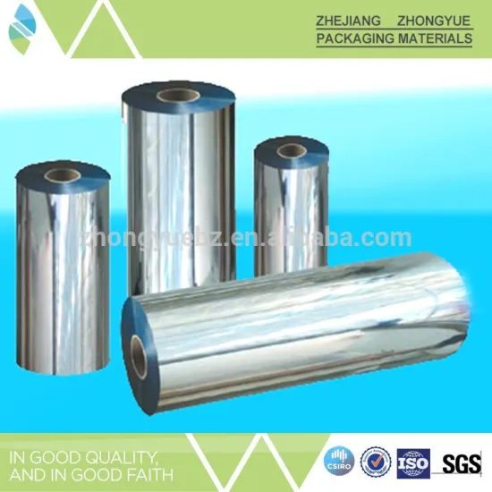 Metalized polyester film + LDPE for lamination material