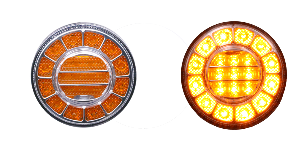 Truck Bus LED Round Indicator Turn Lamp