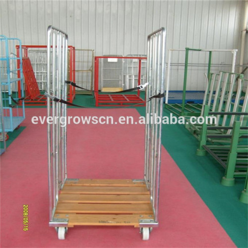 Stable Folding Wire Roll Cage Cart, High Quality Stable Folding Wire