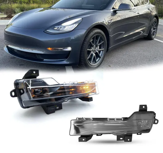 US Version DRL LED Car Fog Light Lamp for Tesla Model 3 (2017-2023)